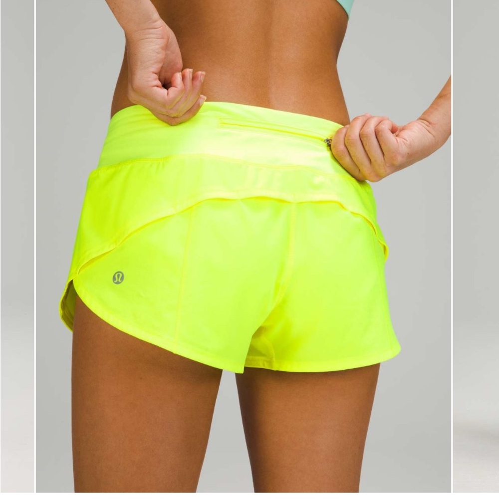 Lululemon Speed Up Yellow Short 2.5"